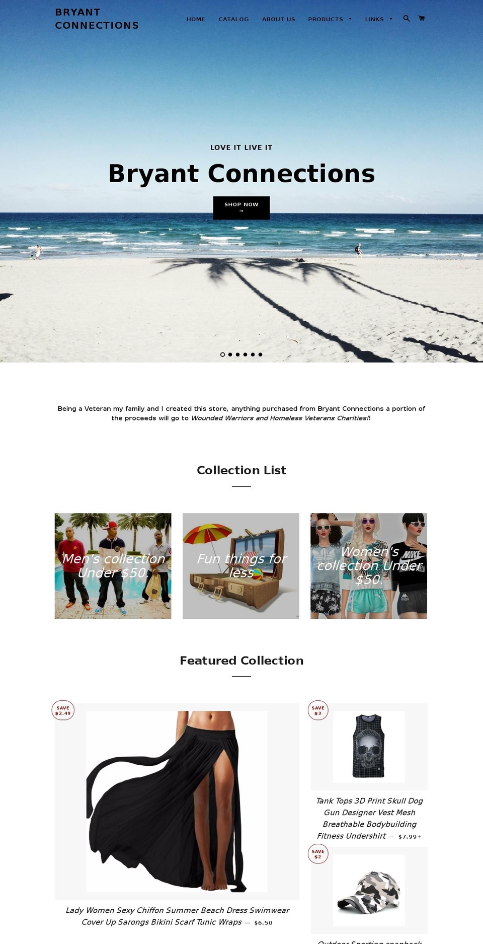 bryant-connects.com — Shopify storefront screenshot
