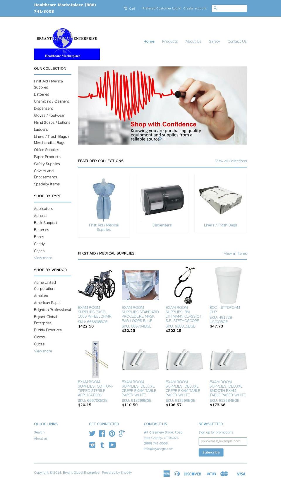 bryantge.com — Shopify storefront screenshot