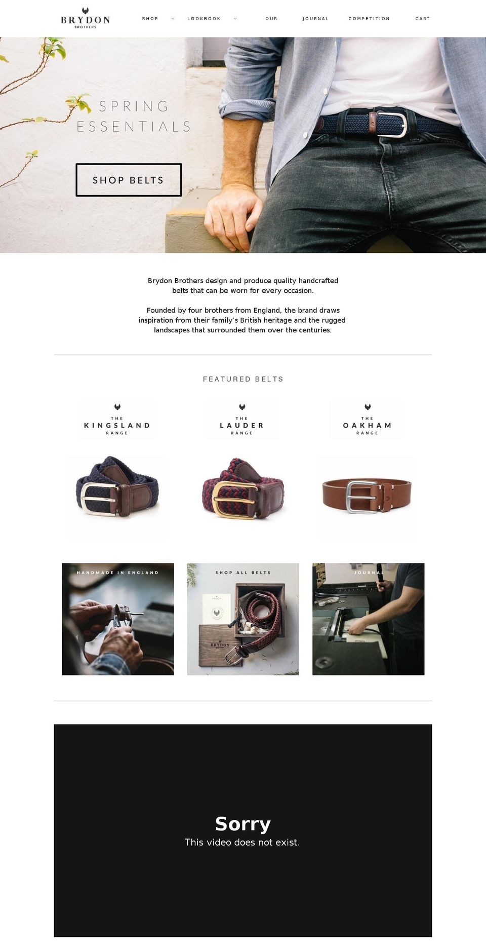 New Collection and product Brydon Brothers Shopify theme site example brydonbrothers.com