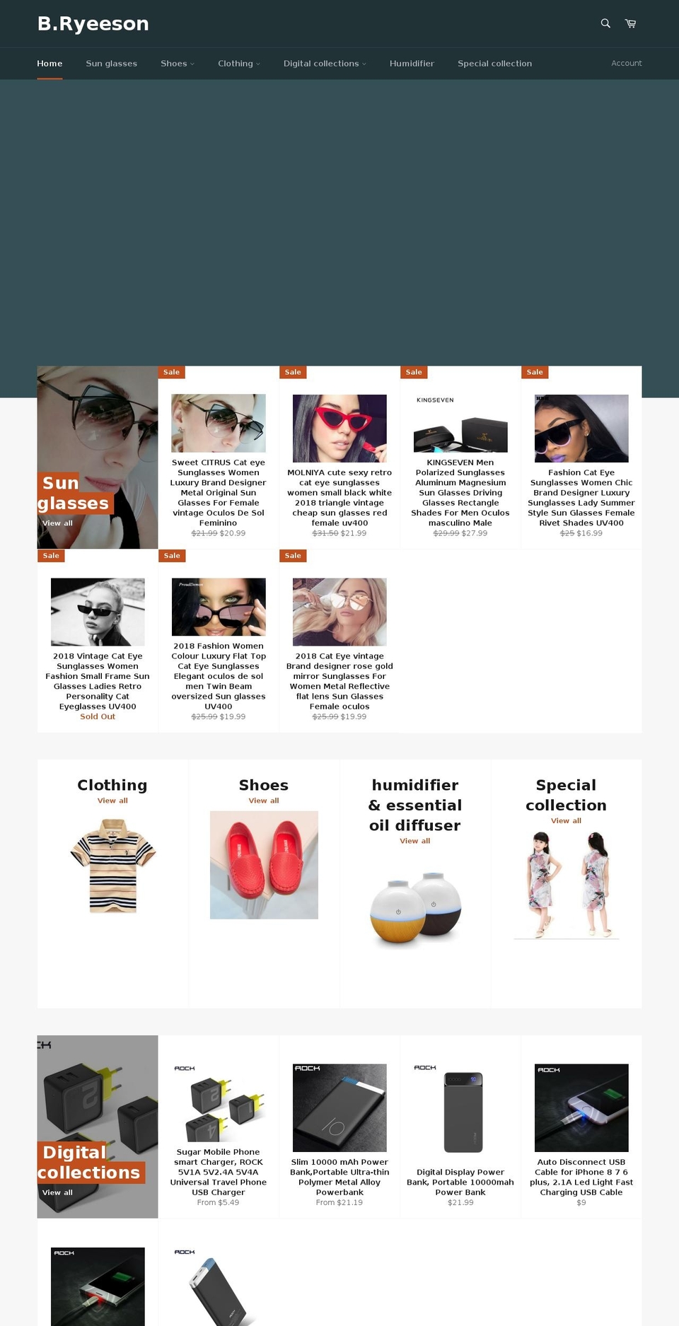 bryeeson.com — Shopify storefront screenshot