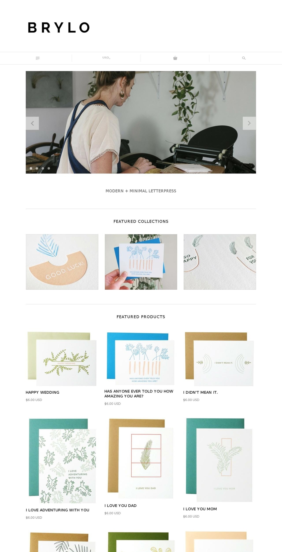 brylostudio.com shopify website screenshot