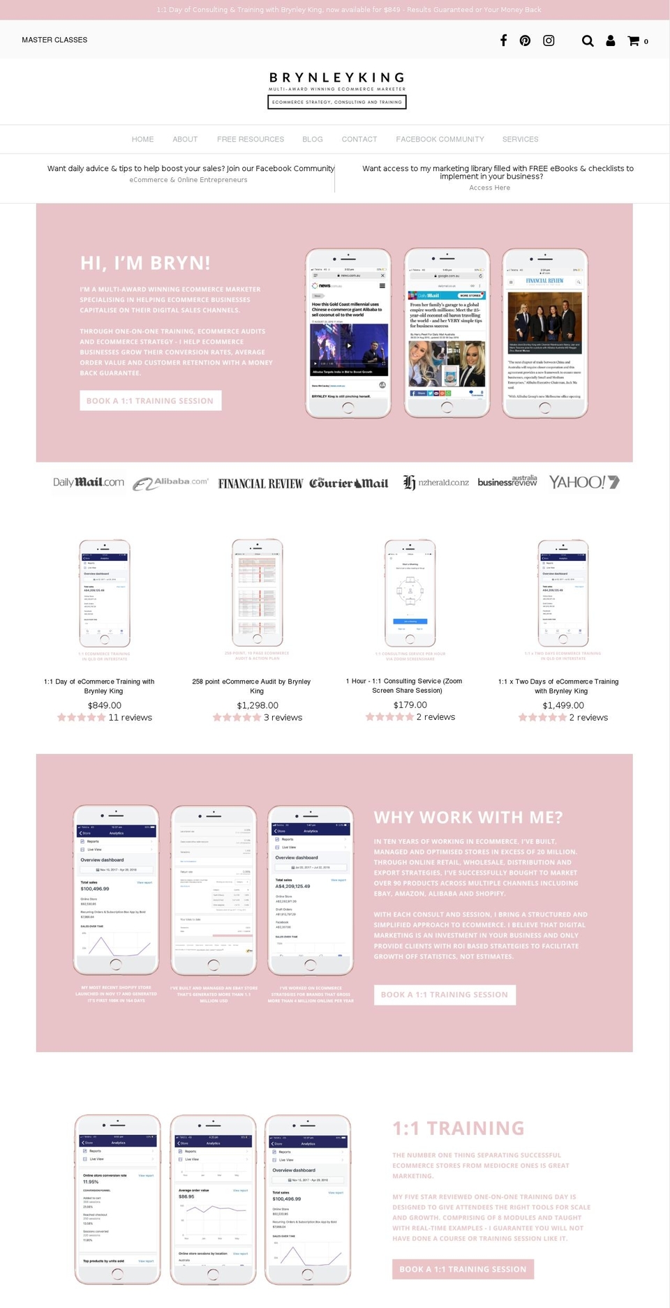 brynleyking.com — Shopify storefront screenshot