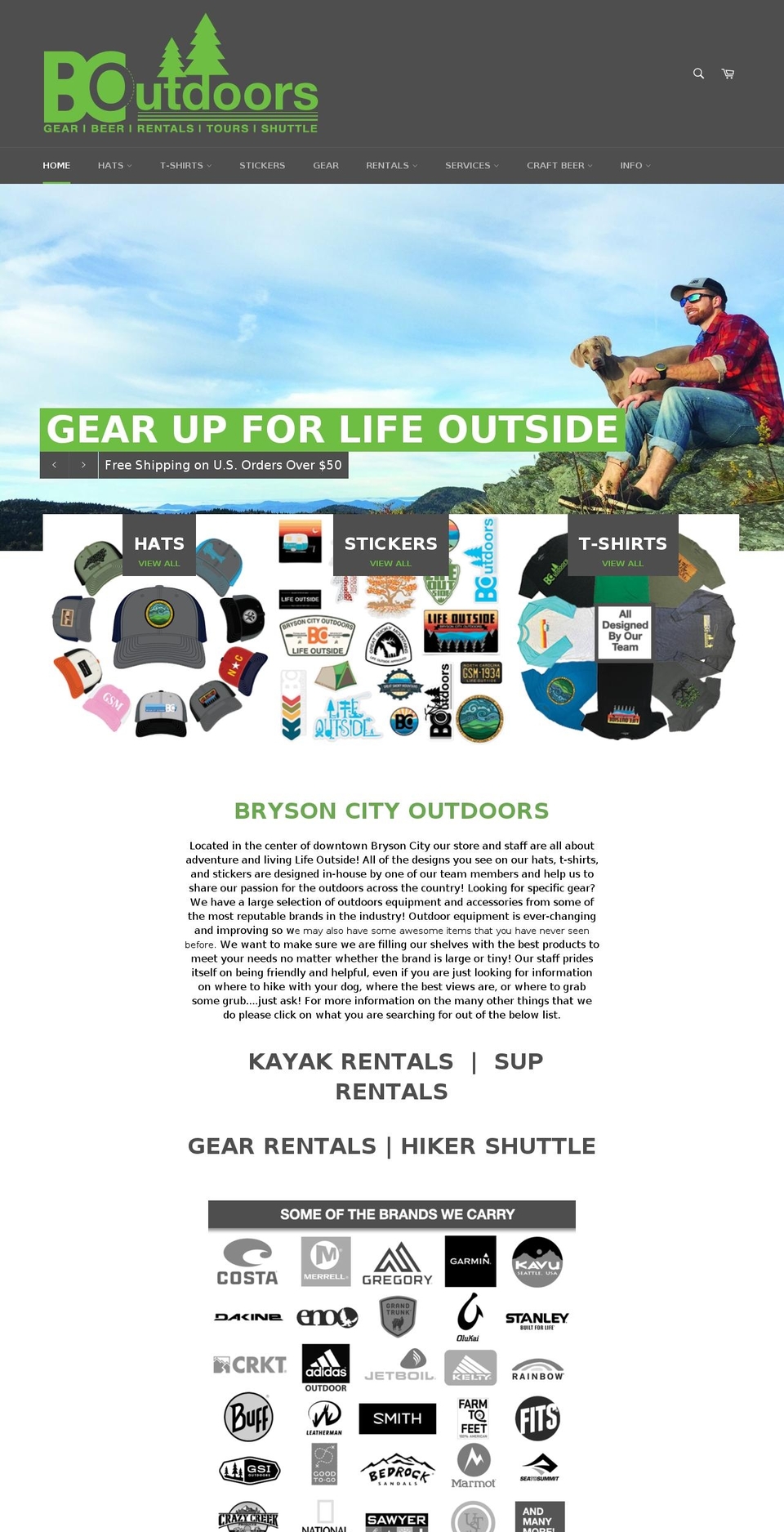 Copy of venture Shopify theme site example brysoncityoutdoors.info