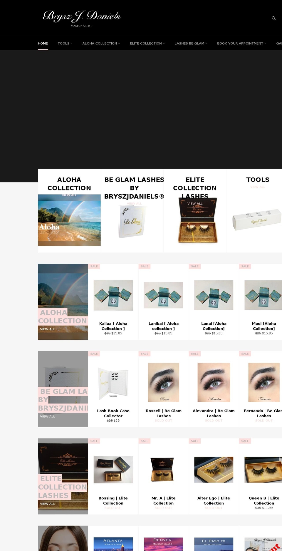 bryszjdaniels.com — Shopify storefront screenshot