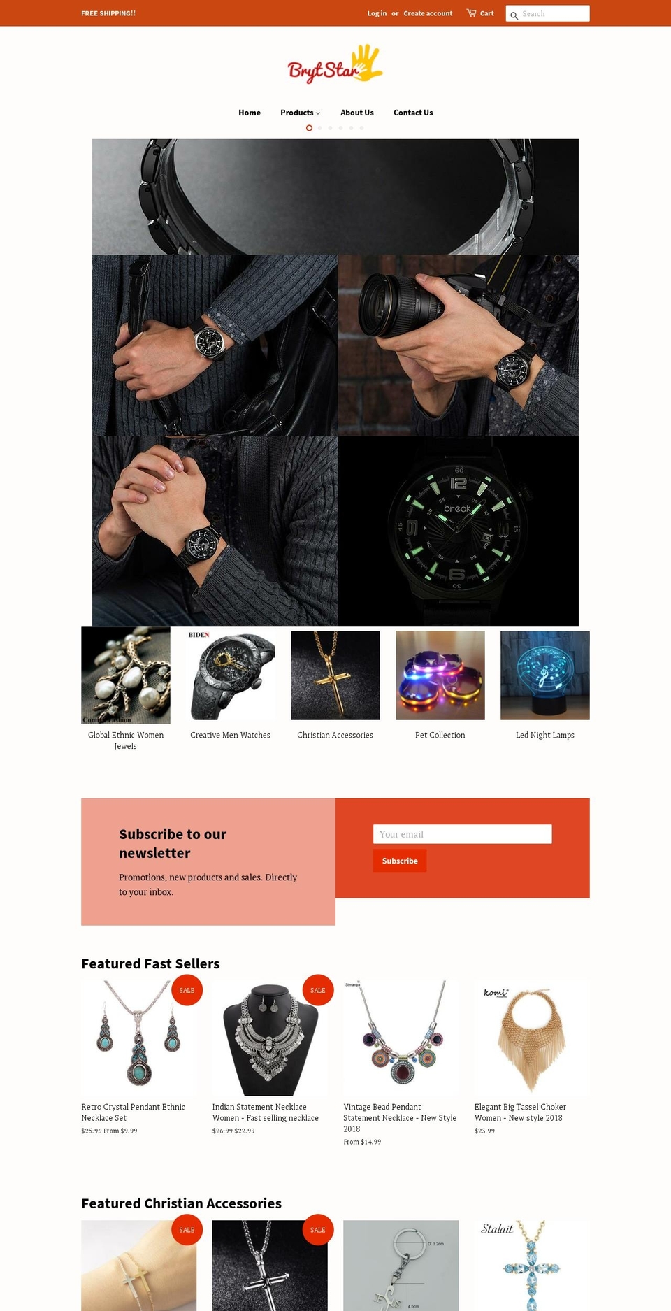 brytstar.com — Shopify storefront screenshot