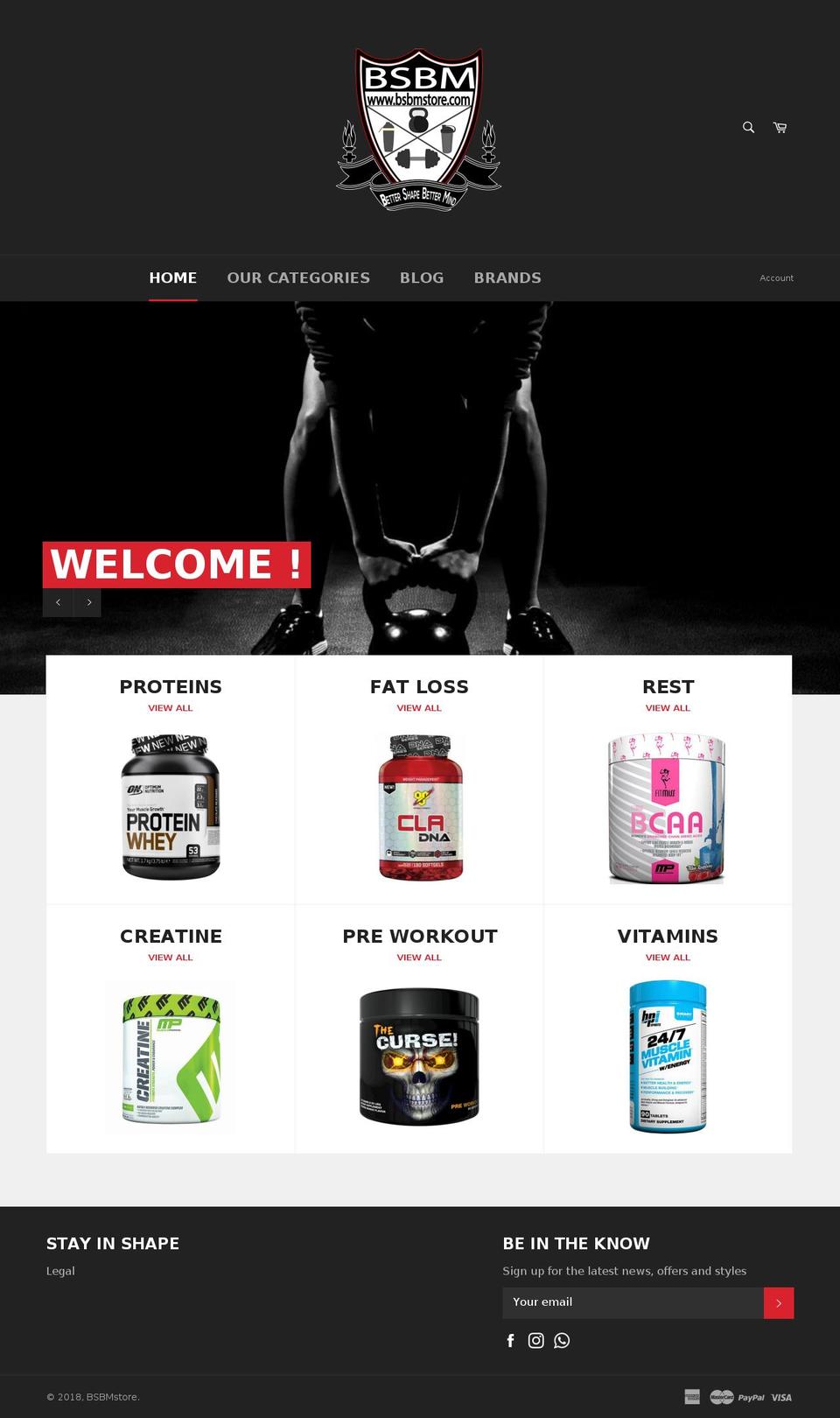 bsbmstore.com shopify website screenshot