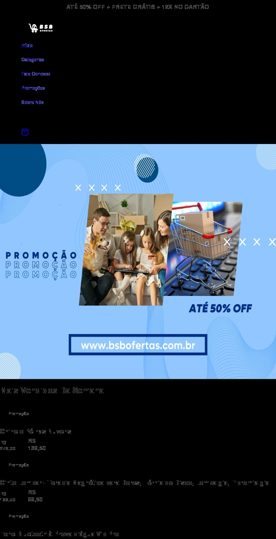 bsbofertas.com.br shopify website screenshot