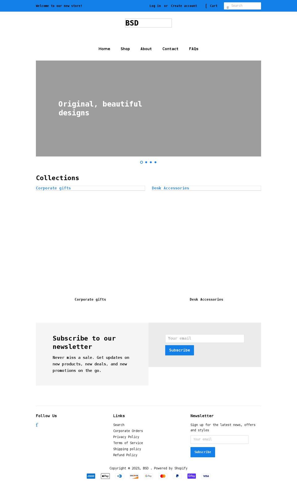 bsdecom.com shopify website screenshot