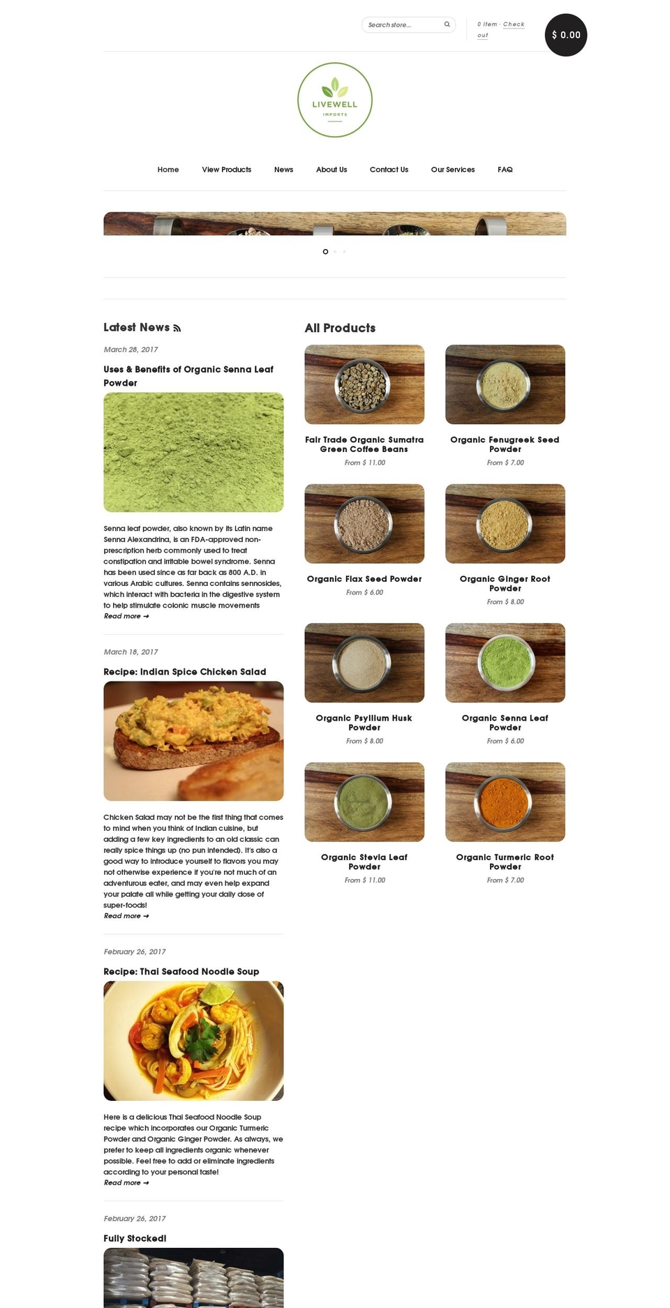 bseorganics.com shopify website screenshot