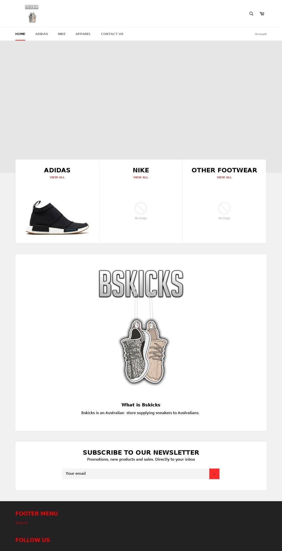 bskicks.org shopify website screenshot