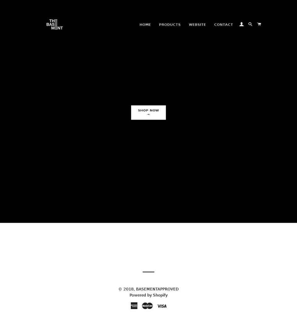 bsmntstore.com shopify website screenshot