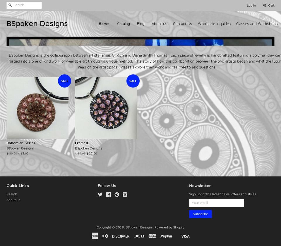 bspokendesigns.com — Shopify storefront screenshot