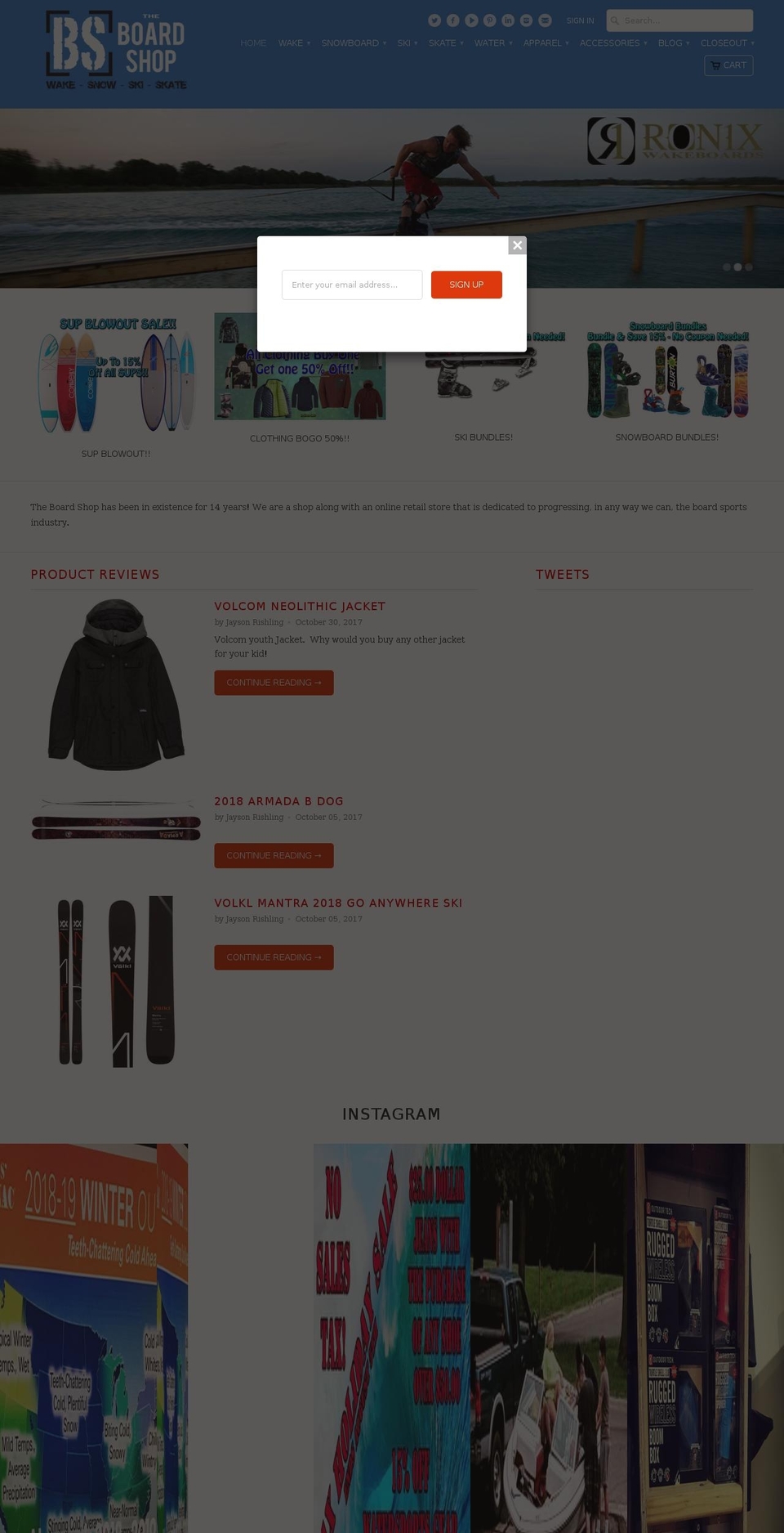 bssnow.com — Shopify storefront screenshot