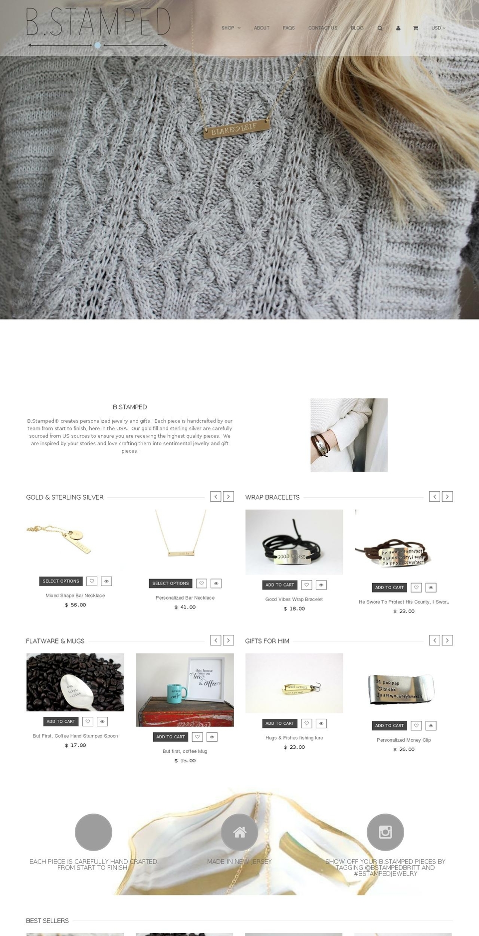 QUEEN Shopify theme site example bstamped.com