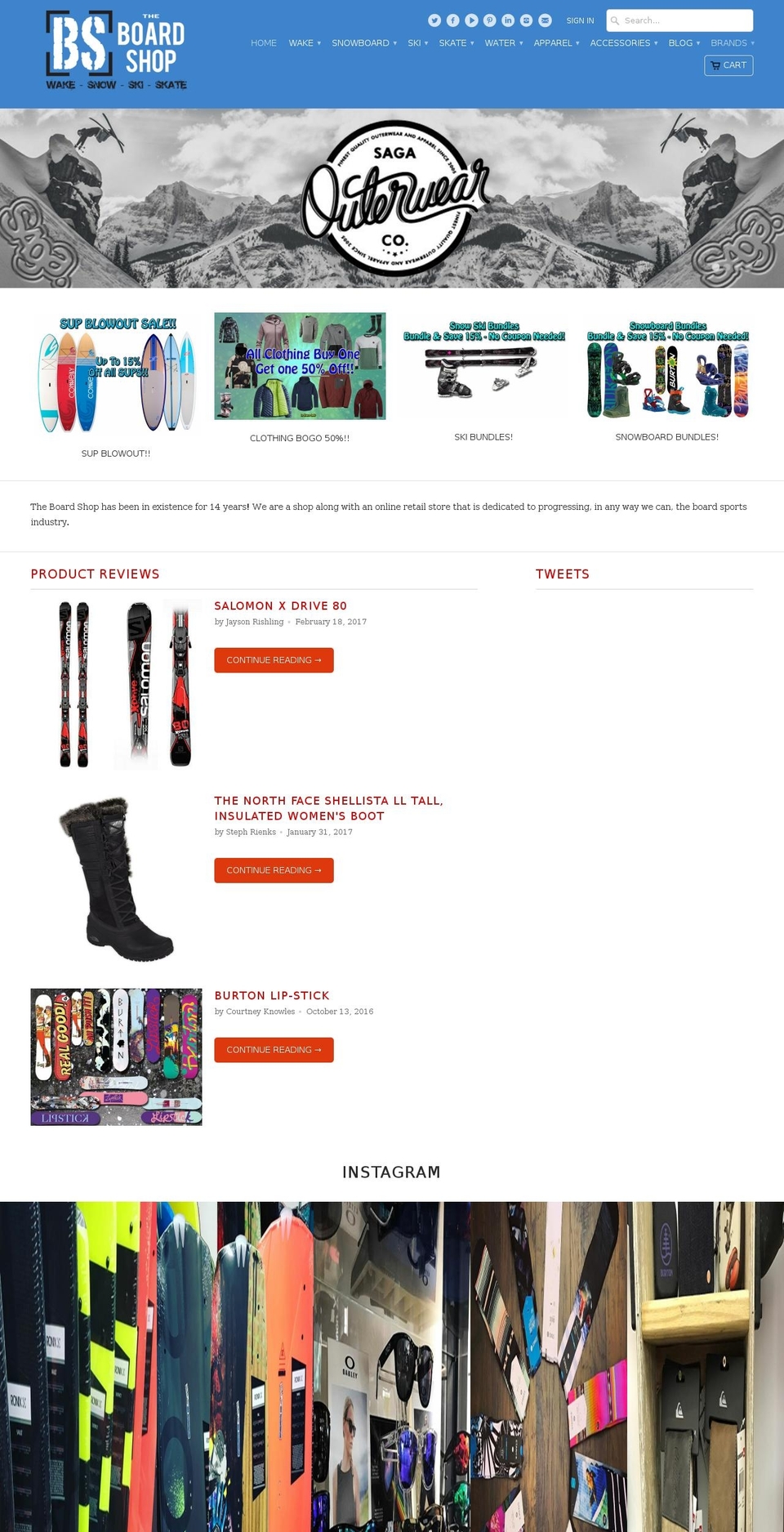 bswake.com shopify website screenshot