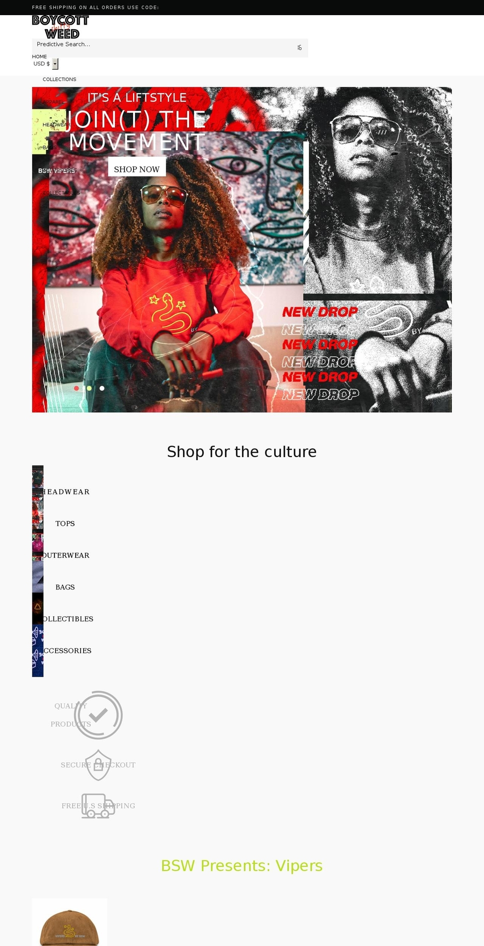 IC Theme® v Shopify theme site example bswnation.com