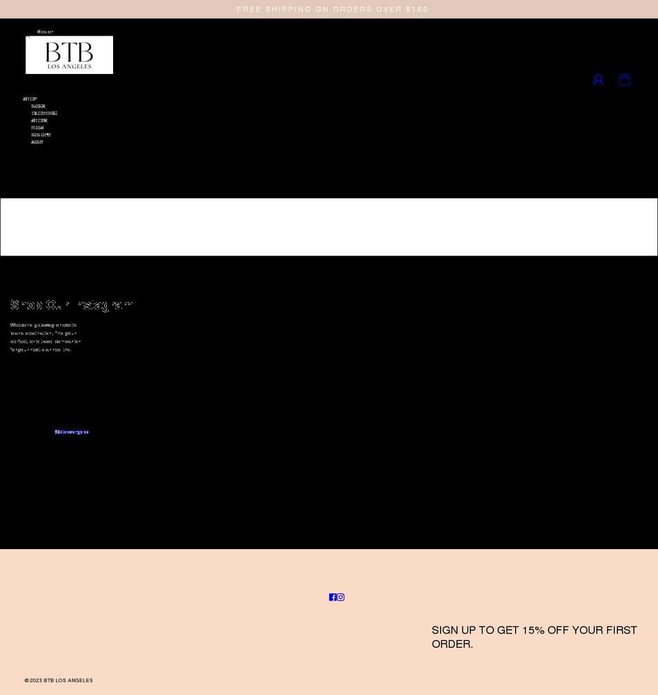 btblosangeles.com — Shopify storefront screenshot