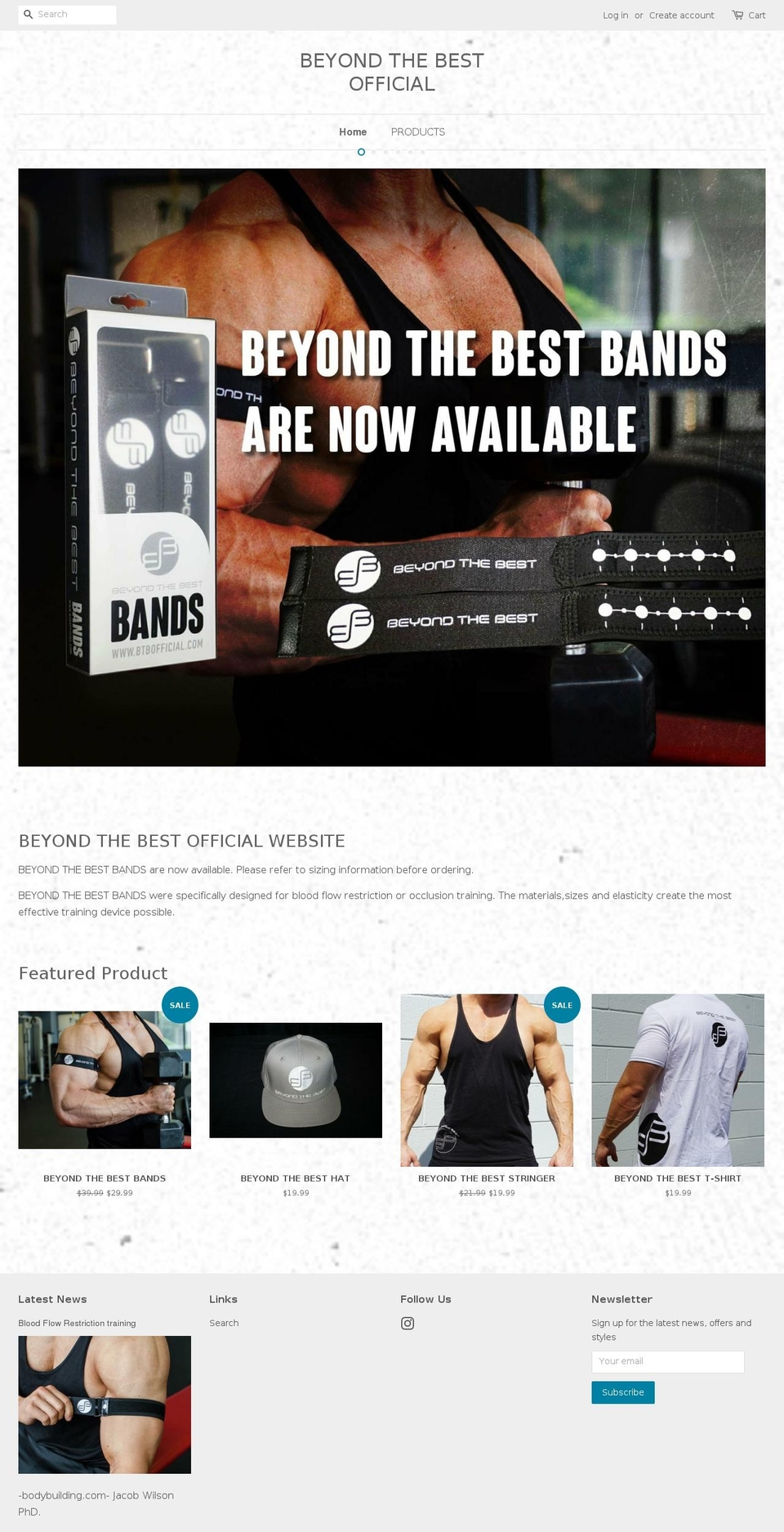 btbofficial.com — Shopify storefront screenshot