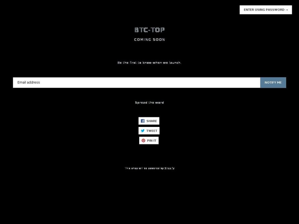 btc-top.com — Shopify storefront screenshot