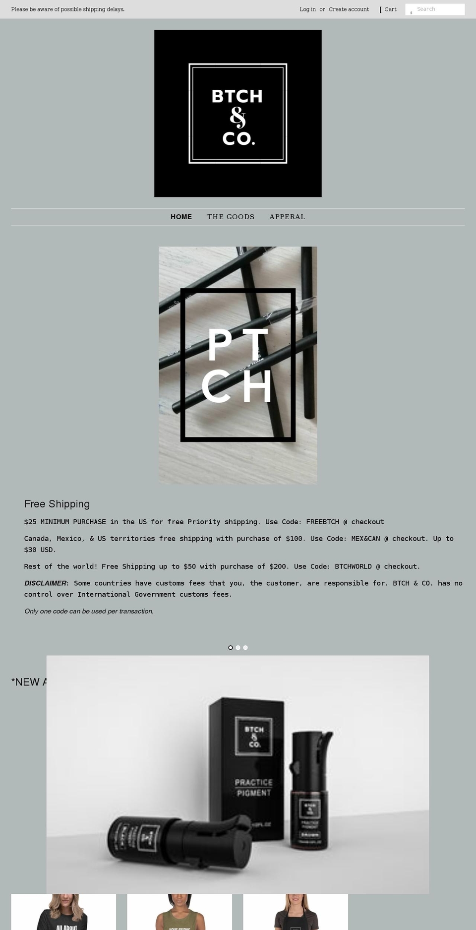 btchandco.com shopify website screenshot