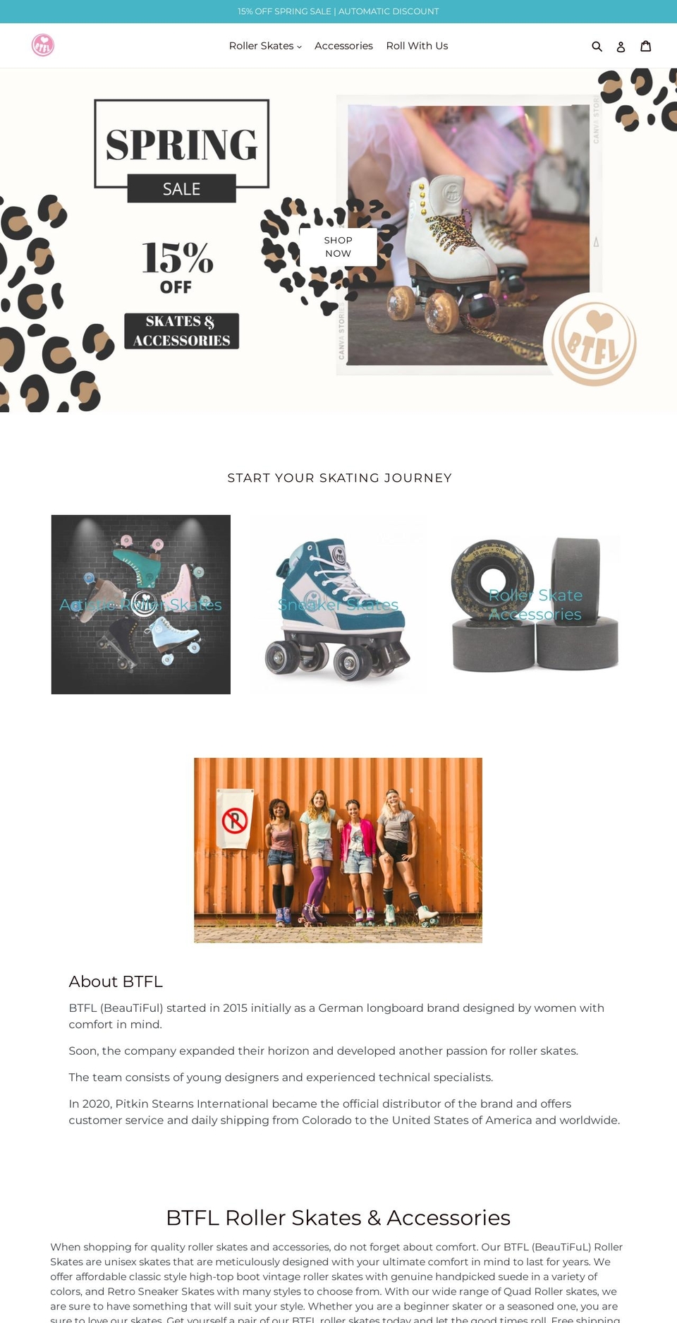 btflstore.com shopify website screenshot