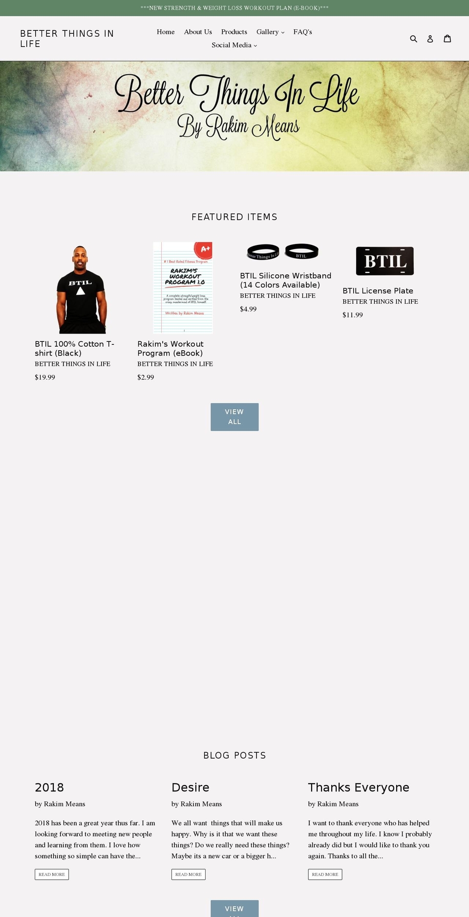 btillifestyle.com — Shopify storefront screenshot
