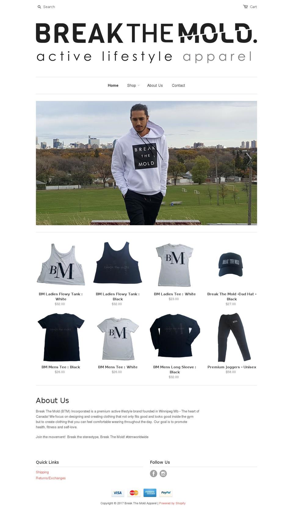 btmapparel.com shopify website screenshot