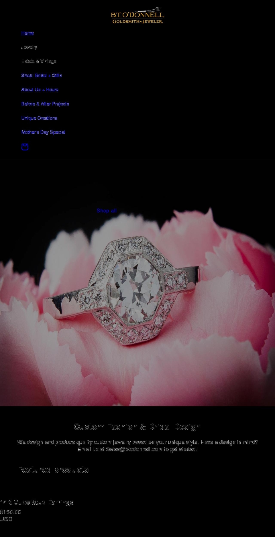 btodonnellgoldsmith.com shopify website screenshot