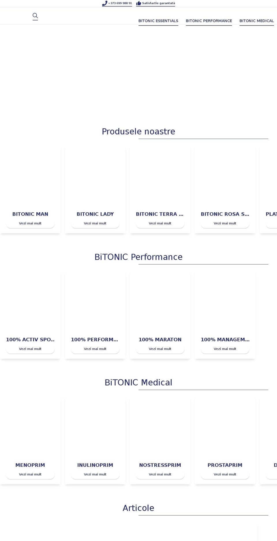 btonic.md shopify website screenshot