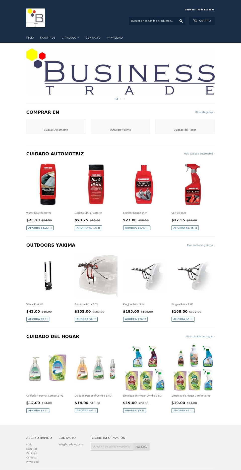 btrade-ec.com — Shopify storefront screenshot