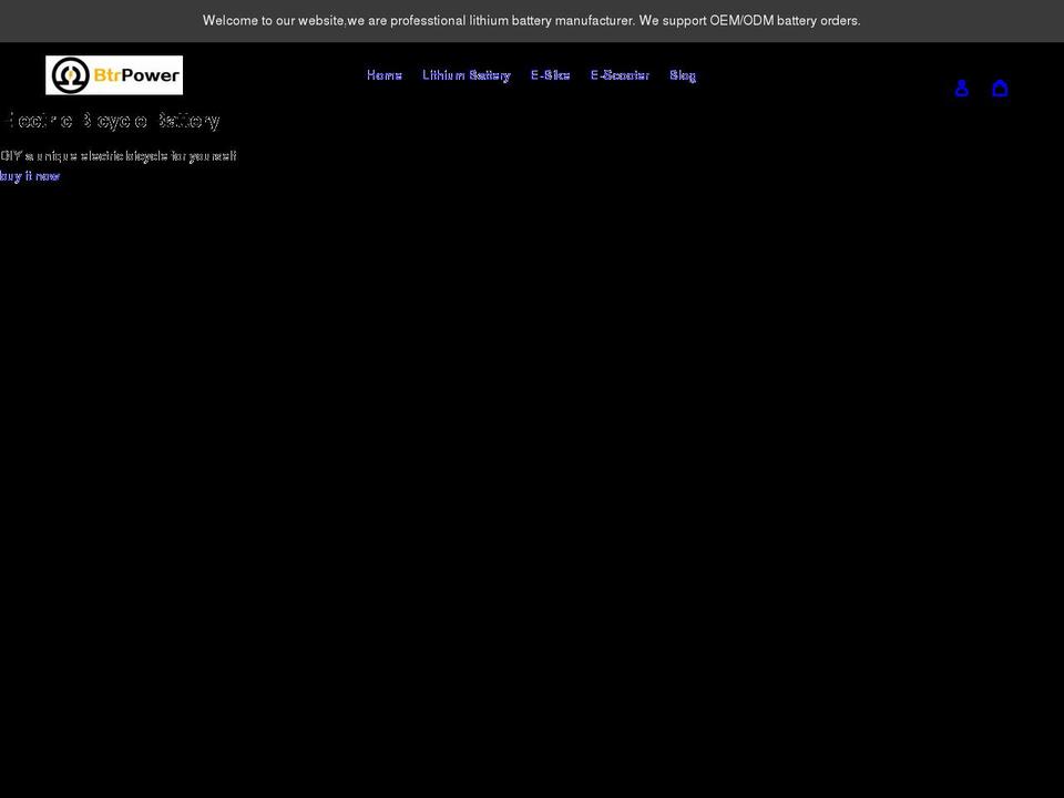 btrpower.net shopify website screenshot