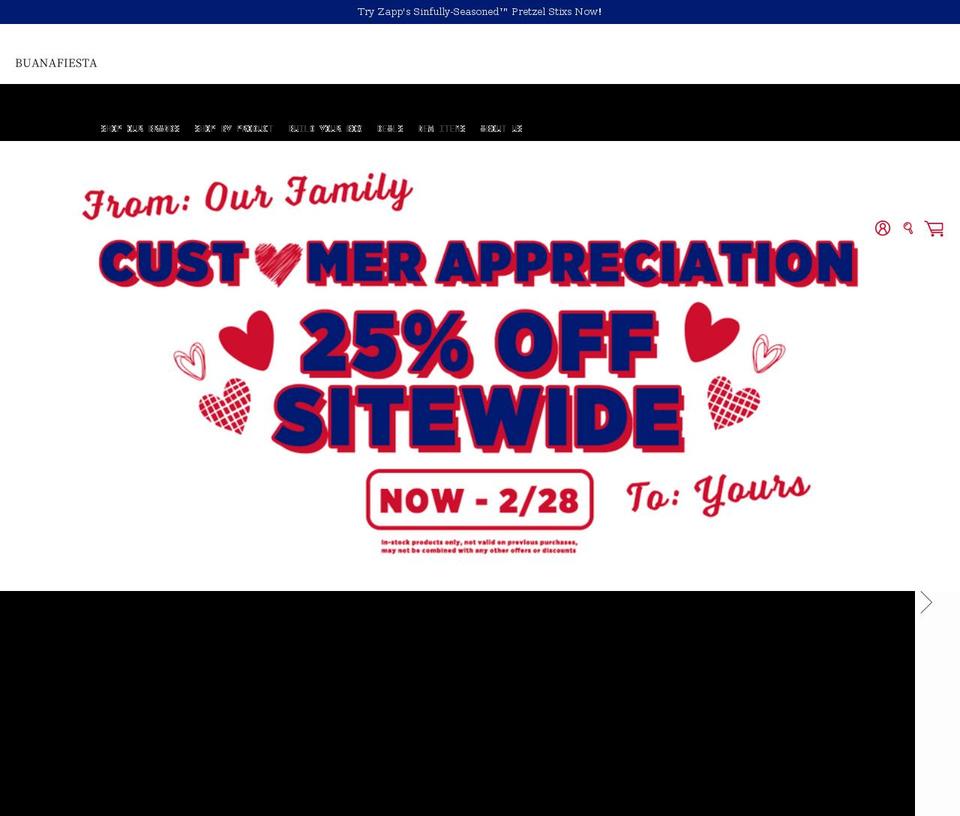 buanafiesta.com shopify website screenshot