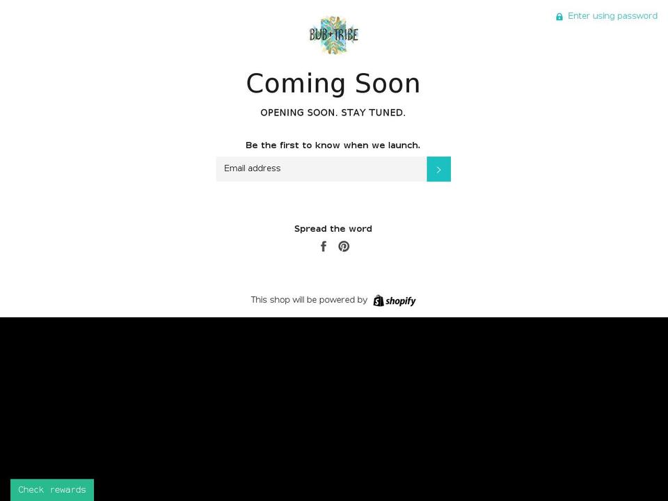 bubandtribe.com shopify website screenshot