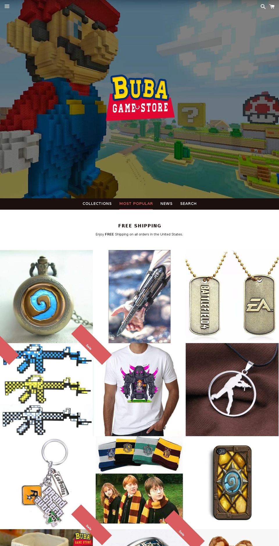 bubastore.com shopify website screenshot