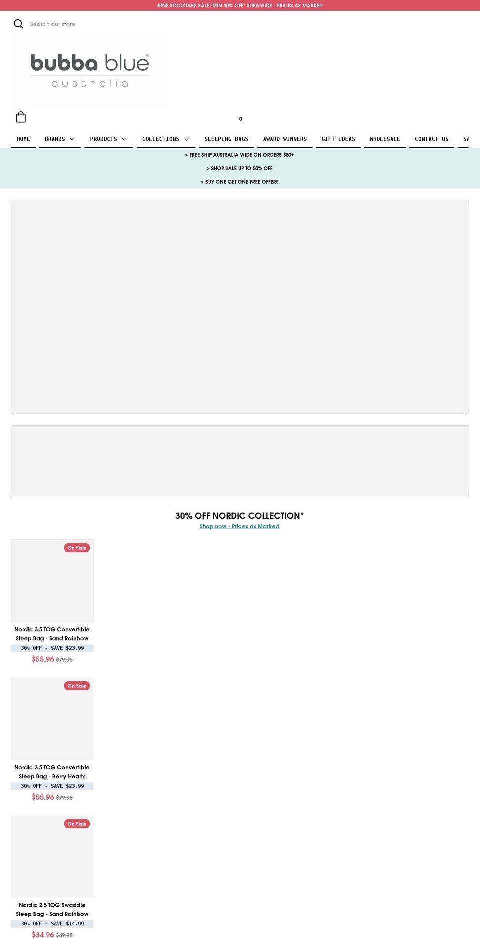 bubba-blue-australia.myshopify.com shopify website screenshot