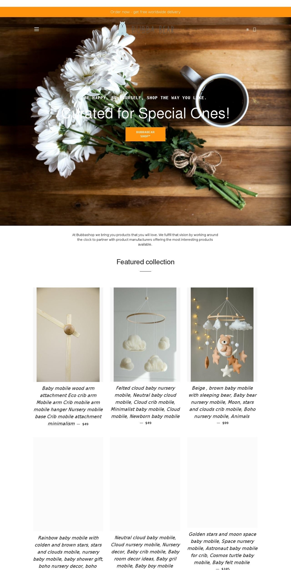 bubbabearshop.com shopify website screenshot