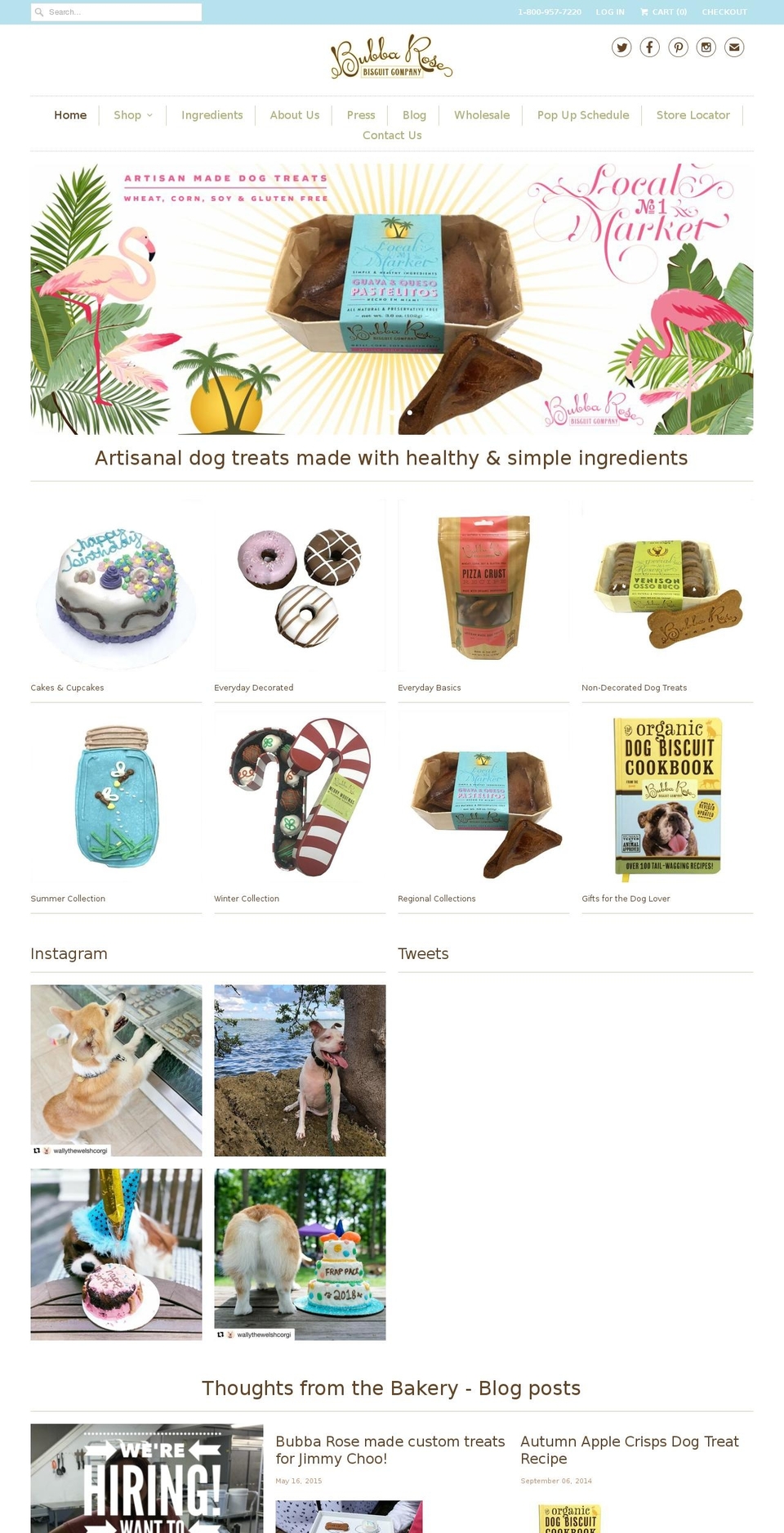 bubbarosebiscuitco.com — Shopify storefront screenshot