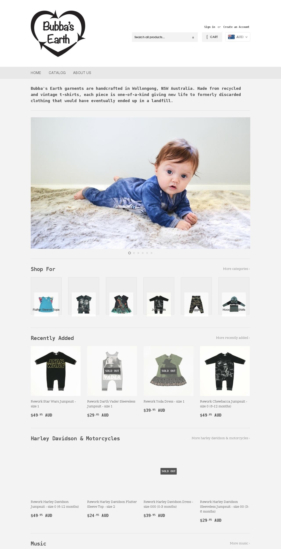 bubbasearth.com shopify website screenshot