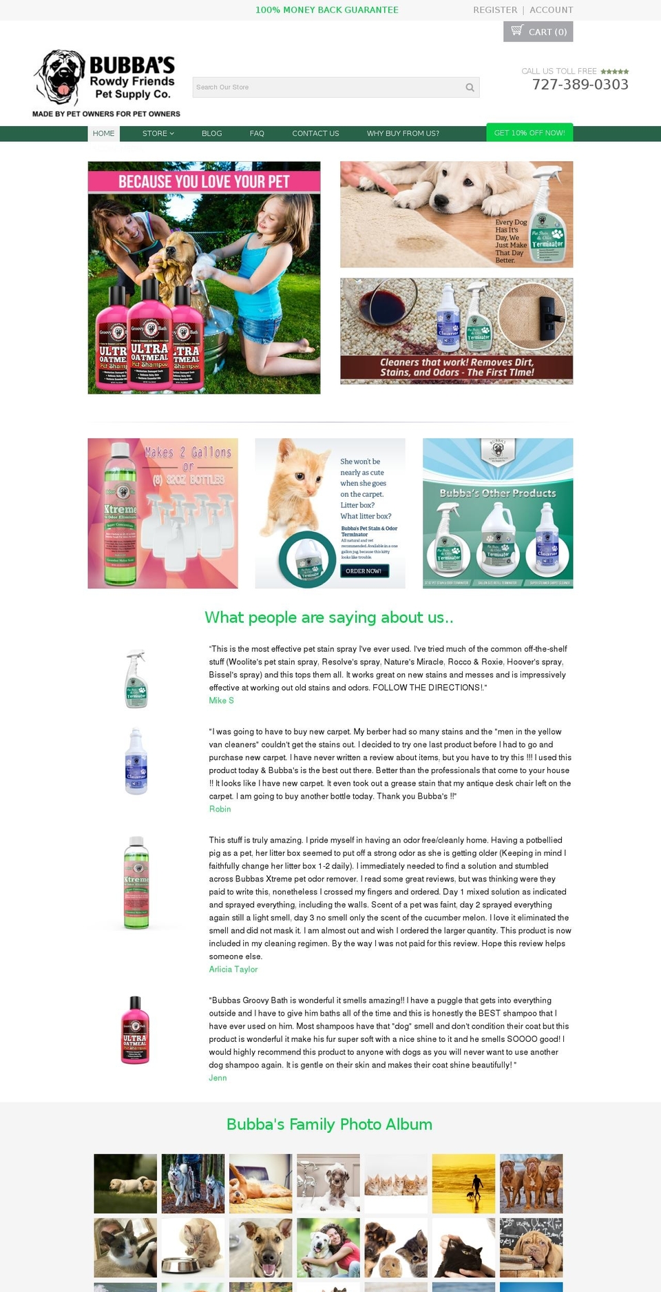 bubbasrowdyfriends.com shopify website screenshot