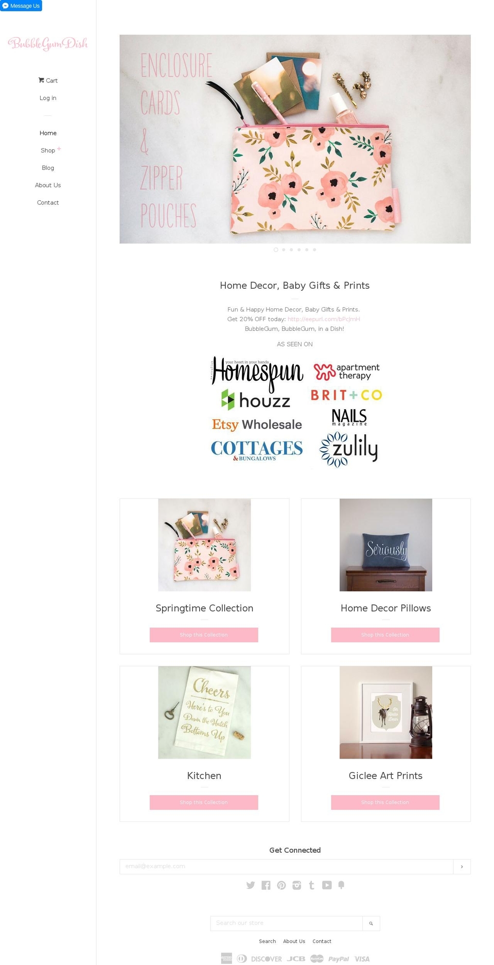 bubblegumdish.com shopify website screenshot