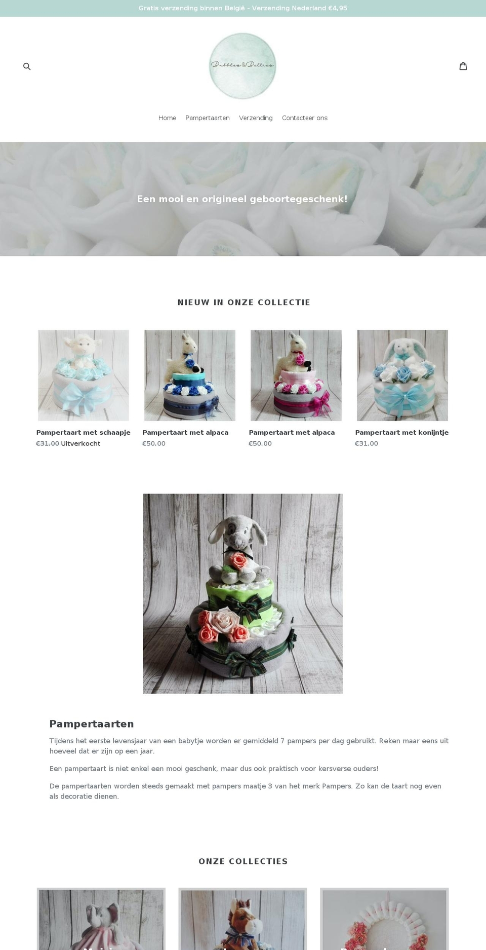 bubblesandbellies.com — Shopify storefront screenshot