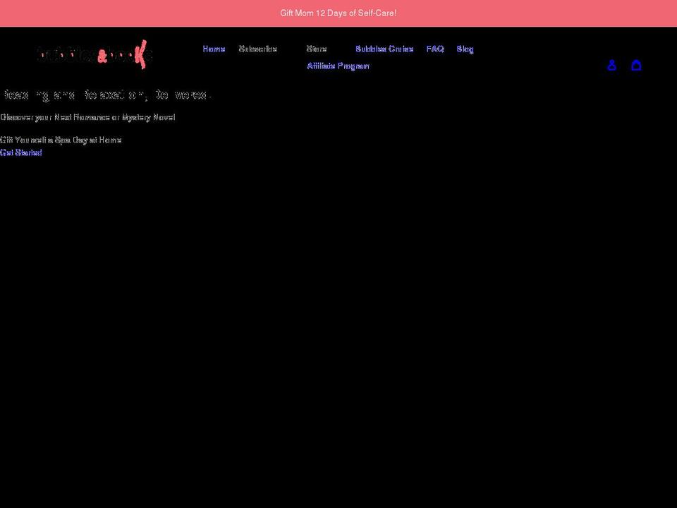 bubblesandbooks.com shopify website screenshot