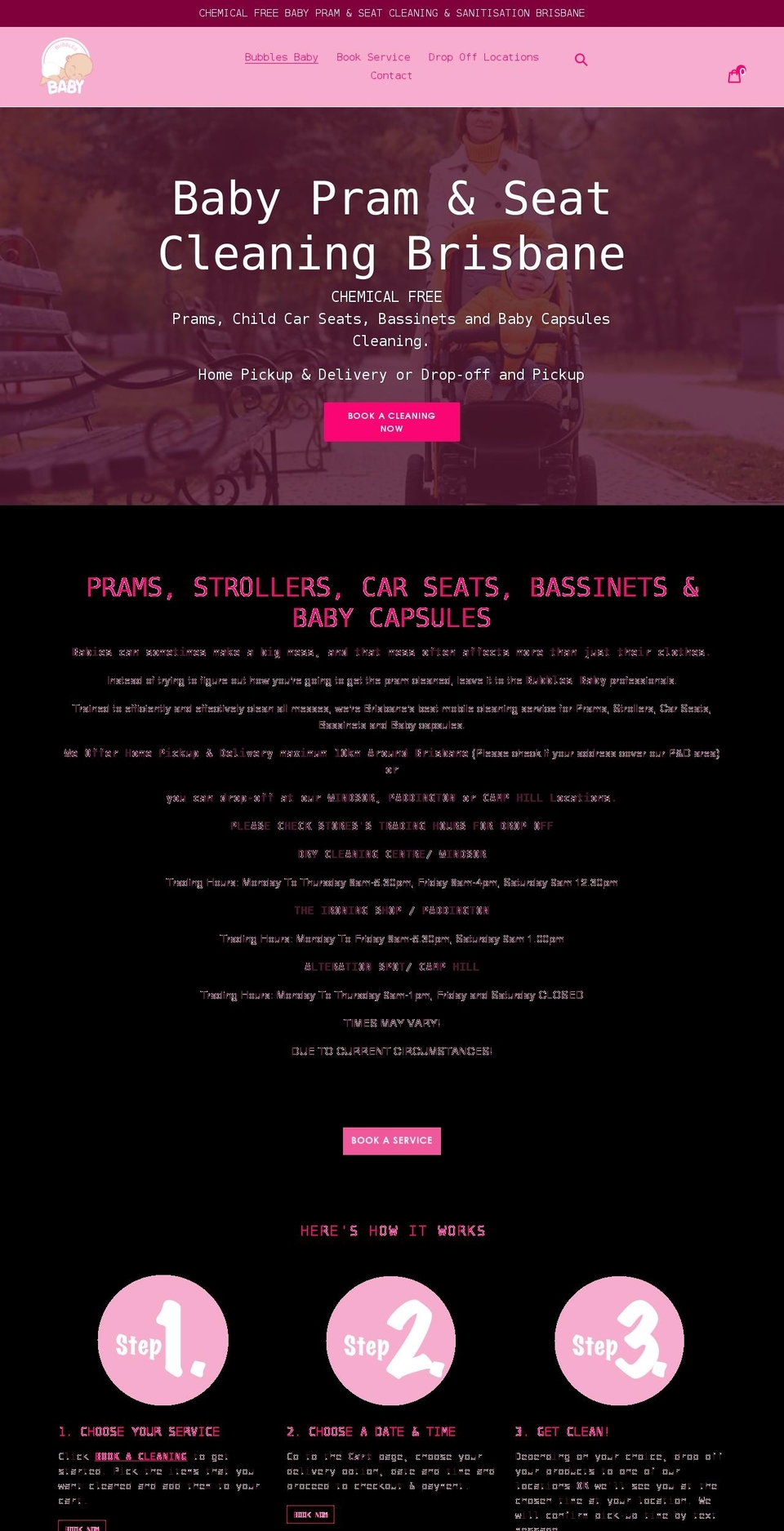 bubblesbaby.com.au shopify website screenshot