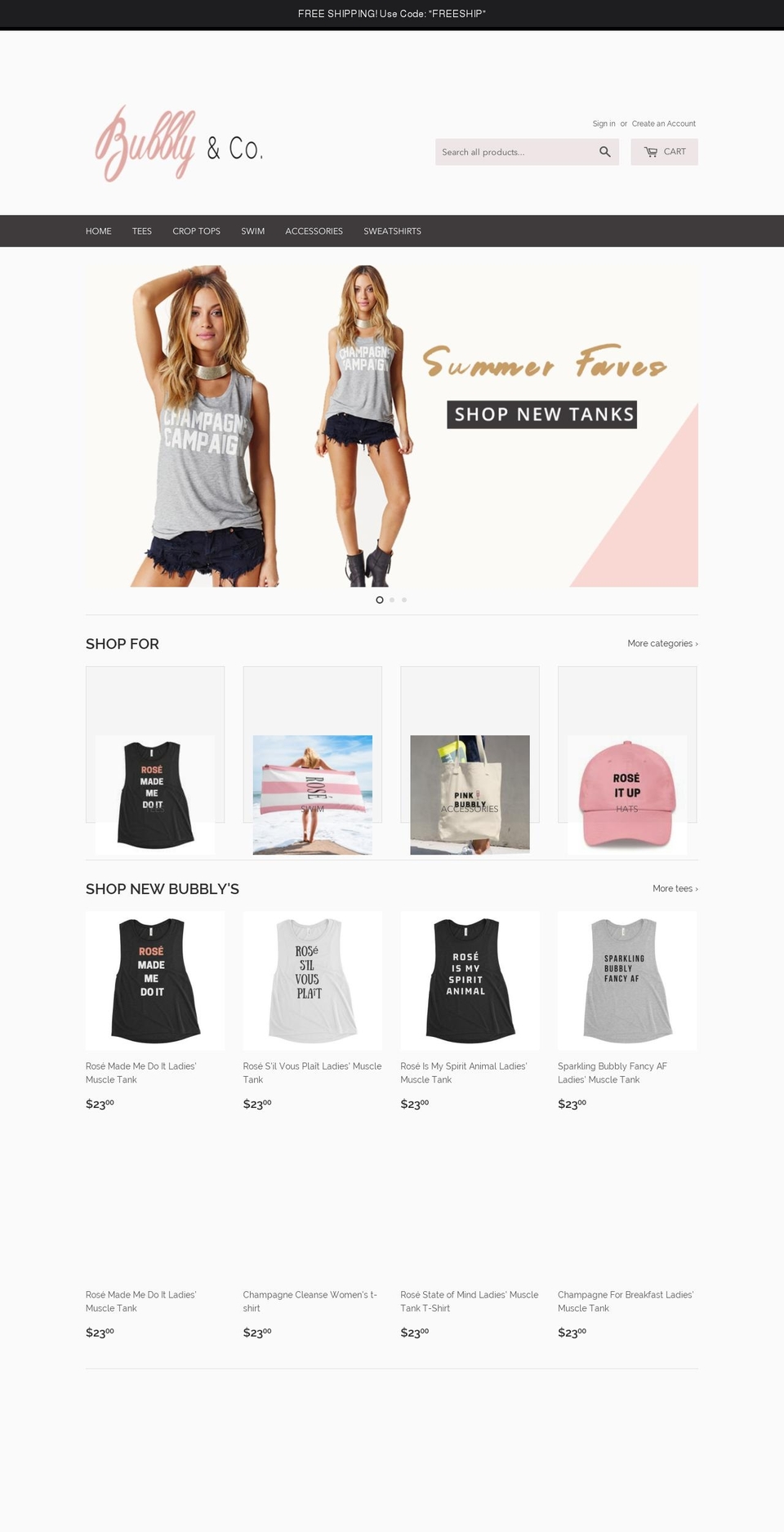 bubblyandco.com shopify website screenshot