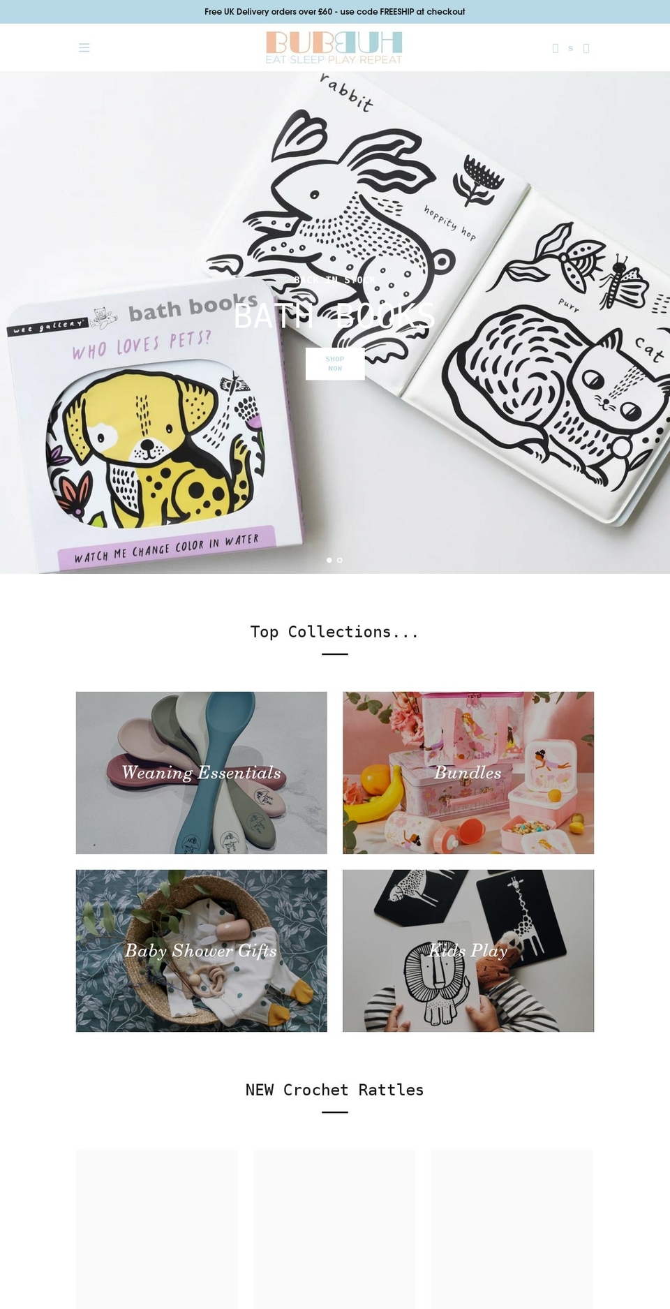 bubbuh.myshopify.com shopify website screenshot