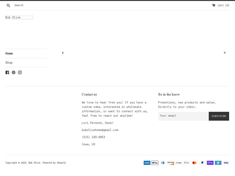 bubolive.com shopify website screenshot
