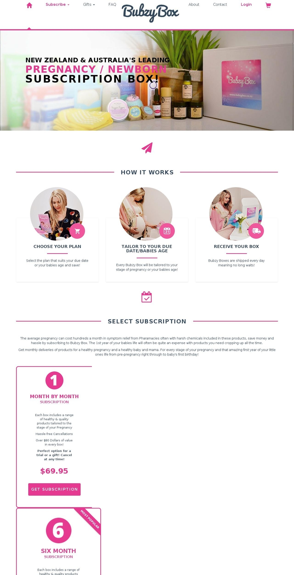 bubzybox.com — Shopify storefront screenshot