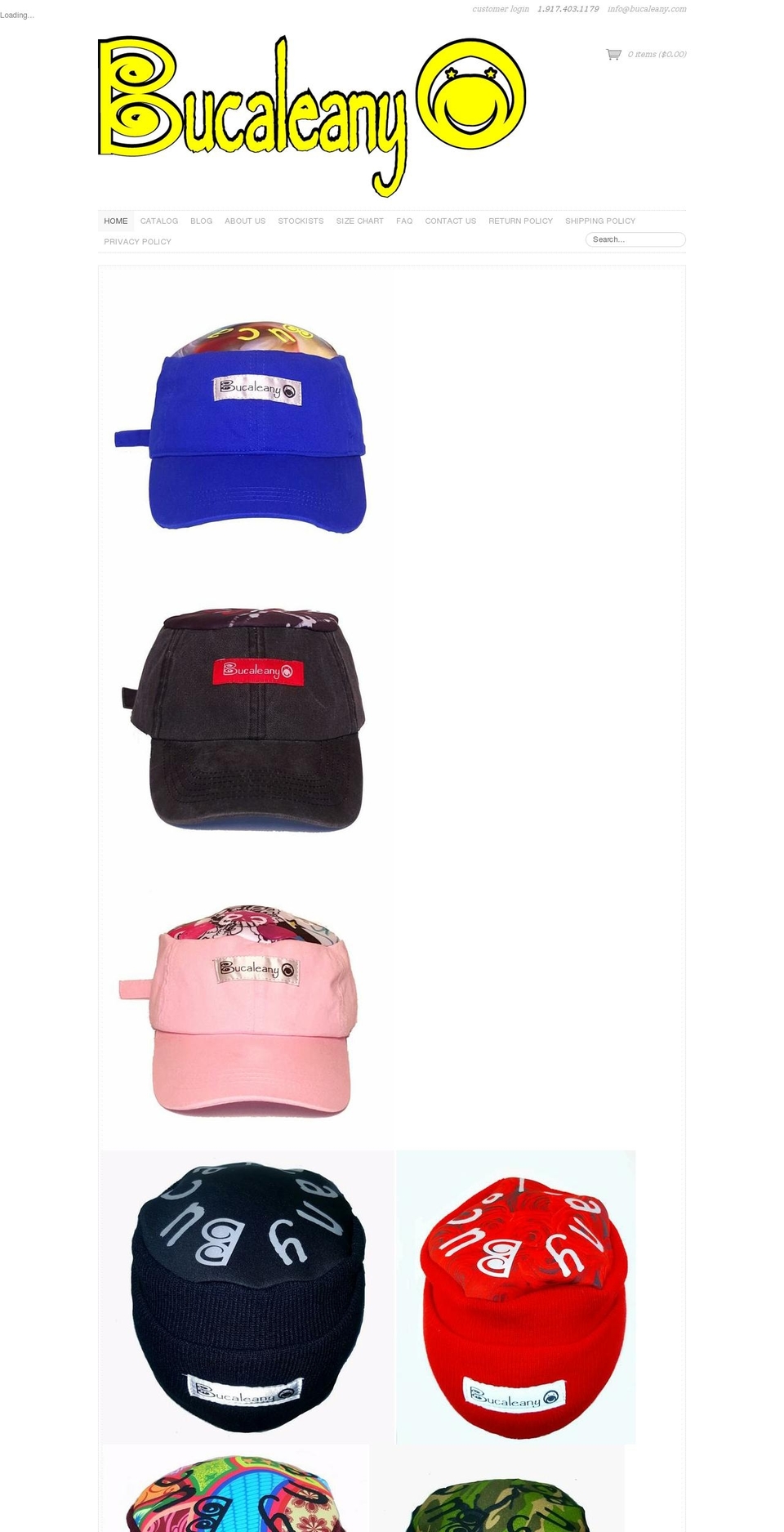 bucaleany.com shopify website screenshot