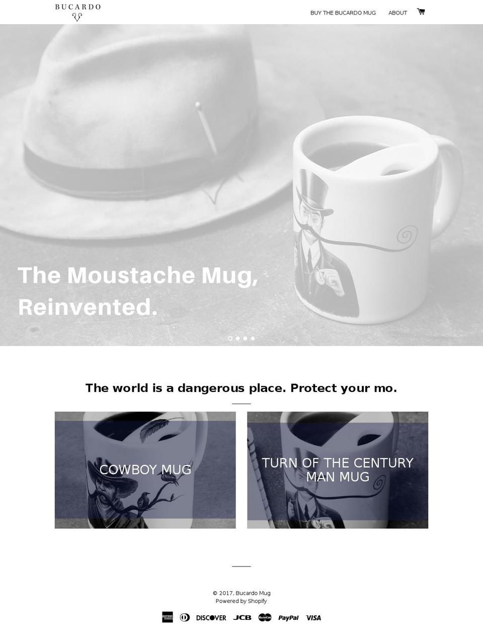 bucardomug.com shopify website screenshot