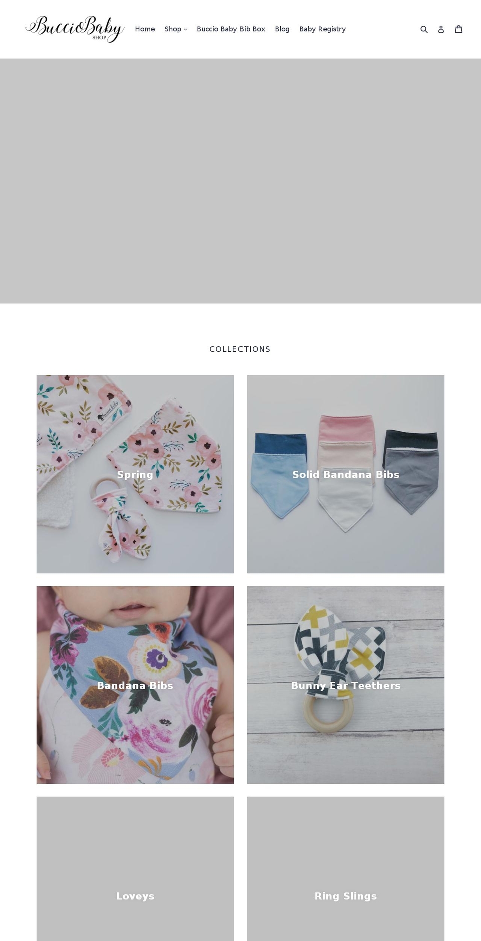 bucciobabyshop.com — Shopify storefront screenshot